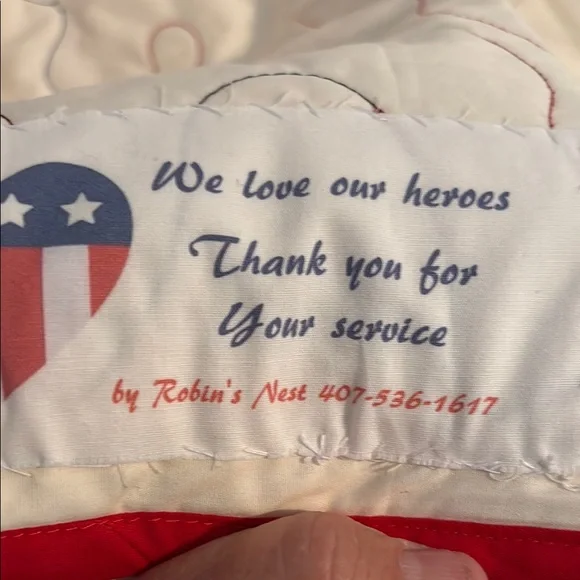 Patriotic Red, White, & Blue Flag Quilt